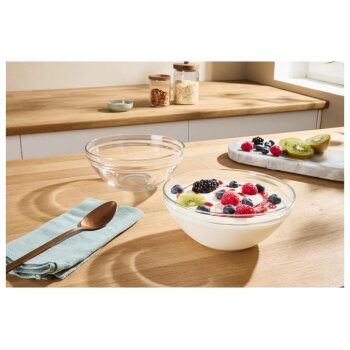 SILVERCREST® Glas-Servierschalen Set, 2-tlg. / 4-tlg. (17 cm 2er Set) - B-Ware neuwertig