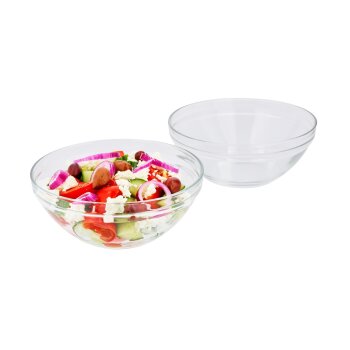 SILVERCREST® Glas-Servierschalen Set, 2-tlg. / 4-tlg. (17 cm 2er Set) - B-Ware neuwertig