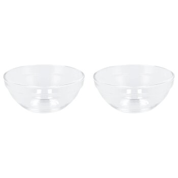 SILVERCREST® Glas-Servierschalen Set, 2-tlg. / 4-tlg. (17 cm 2er Set) - B-Ware neuwertig
