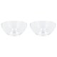SILVERCREST® Glas-Servierschalen Set, 2-tlg. / 4-tlg. (17 cm 2er Set) - B-Ware neuwertig