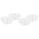 SILVERCREST® Glas-Servierschalen Set, 2-tlg. / 4-tlg. (12 cm, 4er Set) - B-Ware neuwertig