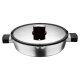 Masterpro Alu-Schmorpfanne, flach, Ø 28 cm, silber - B-Ware sehr gut
