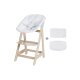 roba 2-in-1 Treppenhochstuhl Born Up Zickzack, mit SItzverkleinerer, cashmere - B-Ware Transportschaden Kosmetisch