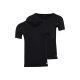 LOOKS by Wolfgang Joop Herren Unterhemd/T-Shirt, 2 Stück (Schwarz, M) - B-Ware sehr gut