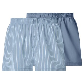 ESMARA MEN Webboxer, 2 Stück (Streifen/blau, 8/XXL)...