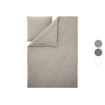LIVARNO® Baumwoll-Leinen-Bettwäsche, 135 x 200 cm - B-Ware