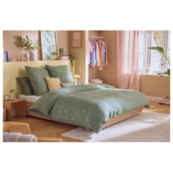 LIVARNO® Musselin-Bettwäsche, 200 x 220 cm - B-Ware