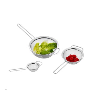 SILVERCREST® Edelstahl-Sieb-Set, 3 Stück - B-Ware