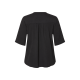 esmara® Damen Bluse, kurzarm (Schwarz, XL(48/50)) - B-Ware neuwertig