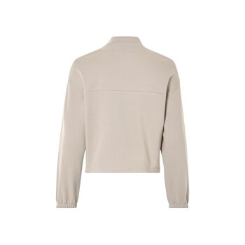 esmara® Damen Sweatjacke, mit Baumwolle (Beige, L (44/46)) - B-Ware neuwertig
