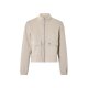 esmara® Damen Sweatjacke, mit Baumwolle (Beige, L (44/46)) - B-Ware neuwertig