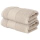 LIVARNO® Frottier-Duschtuch, 2 Stück, 50 x 100 cm (Hellbraun) - B-Ware neuwertig