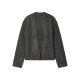 esmara® Damen Bouclé-Strickcardigan (Grau, L(44/46)) - B-Ware neuwertig