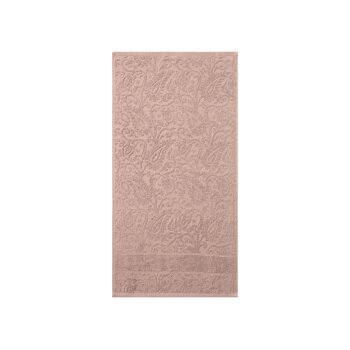 LIVARNO® Frottier-Handtücher, 2 Stück, 50 x 100 cm (rosa/gemustert) - B-Ware neuwertig