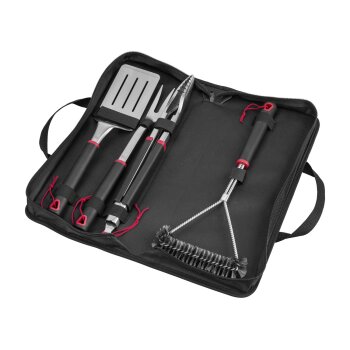 GRILLMEISTER Edelstahl-Grillbesteck-Set / Edelstahl-Grillwender-Set (Grillbesteck) - B-Ware Transportschaden Kosmetisch