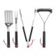 GRILLMEISTER Edelstahl-Grillbesteck-Set / Edelstahl-Grillwender-Set (Grillbesteck) - B-Ware Transportschaden Kosmetisch