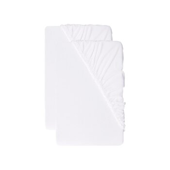 LIVARNO® Jersey-Spannbettlaken-Set, 2 Stück, 180-200 x 200 cm - B-Ware