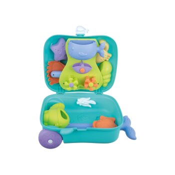 LUPILU® Rollkoffer mit Strandspielzeug (Blau) - B-Ware neuwertig