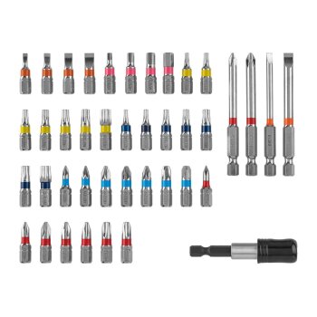 PARKSIDE® Ratschen-Bit- und Steckschlüssel-Set / Bit-Set / Ratschen-Schraubendreher-Bit- und Steckschlüssel-Set (Bit Set 25 mm/75 mm 41-tlg.) - B-Ware sehr gut