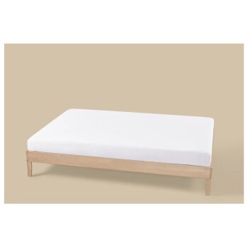LIVARNO® Jersey-Spannbettlaken-Set, 2 Stück, 140-160 x 200 cm (Weiß) - B-Ware neuwertig