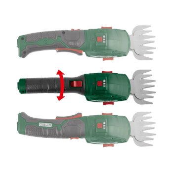 PARKSIDE® 4 V 2-in-1 Akku-Gras- und Strauchschere »PGSA 4 D5«, mit 180° drehbarem Softgriff - B-Ware Transportschaden Kosmetisch