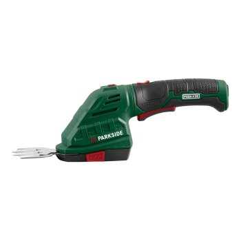 PARKSIDE® 4 V 2-in-1 Akku-Gras- und Strauchschere »PGSA 4 D5«, mit 180° drehbarem Softgriff - B-Ware Transportschaden Kosmetisch