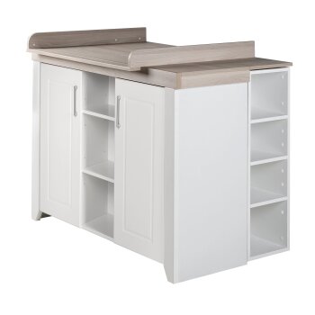 roba Wickelkommode Felicia mit Wickelansatz, breit, Landhausstil - B-Ware Transportschaden