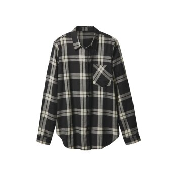 esmara® Damen Flanellhemd (Schwarz, M(40/42)) - B-Ware neuwertig