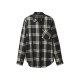 esmara® Damen Flanellhemd (Schwarz, M(40/42)) - B-Ware neuwertig