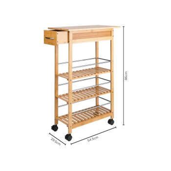 LIVARNO® Küchen-Nischenwagen »Bambus« - B-Ware neuwertig
