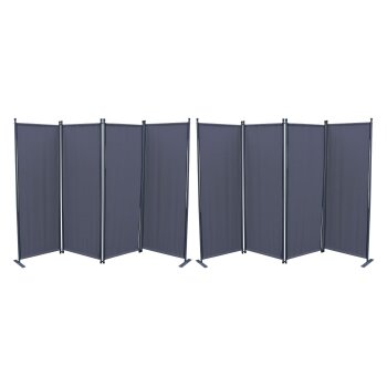 Grasekamp Paravent 2er Set (4-teilig, Grau) - B-Ware gut