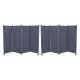 Grasekamp Paravent 2er Set (4-teilig, Grau) - B-Ware gut