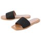 esmara® Damen Pantoletten, mit leichter TPR-Laufsohle (Schwarz, 37) - B-Ware neuwertig