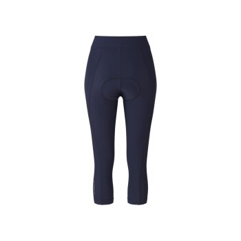 CRIVIT Damen Funktionscaprin / -radler, mit Sitzpolster (Blau, S(36/38)) - B-Ware neuwertig