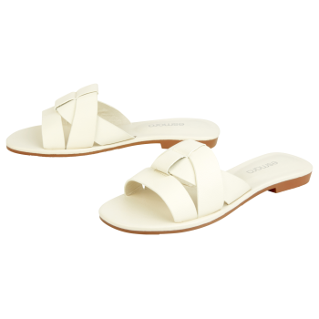 esmara® Damen Pantolette, 39, weiß - B-Ware...