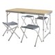 CRIVIT Campingmöbel-Set, Tisch und 4 Stühle - B-Ware