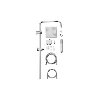 LIVARNO HOME Regenbrauseset mit Wassersparer Duschbrauseset mit Wassersparer Überkopfbrause-Set mit Wassersparer - B-Ware