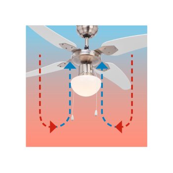 LIVARNO HOME Deckenleuchte LED mit Ventilator klassisch - B-Ware