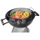 GRILLMEISTER Ø 32 Eisen-Grillpfanne / Ø 28,5 Eisen-Grillpfanne mit perforiertem Boden / Ø 20 Eisen-Grillpfanne mit Servierbrett (Eisenpfanne 32) - B-Ware sehr gut