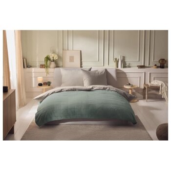 LIVARNO® Bettwäsche Baumwoll Leinen Mix, 155 x 220 cm - B-Ware