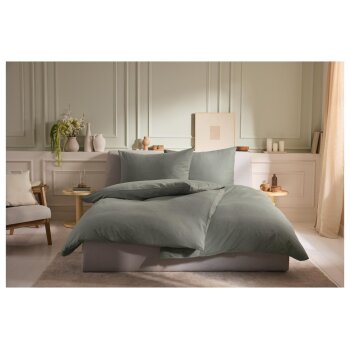 LIVARNO® Bettwäsche Baumwoll Leinen Mix, 155 x 220 cm - B-Ware