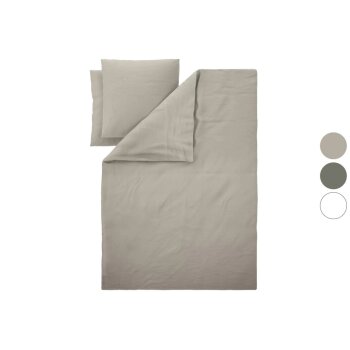 LIVARNO® Bettwäsche Baumwoll Leinen King Size...