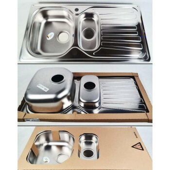 Eurodomo Einbauspüle Solaris 60, 96,5 x 50 cm /...