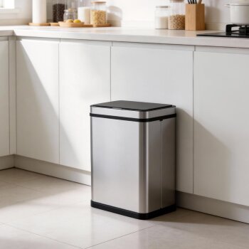 Ribelli Sensor-Mülleimer, aus Edelstahl, 30 L, silber - B-Ware
