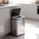 Ribelli Sensor-Mülleimer, aus Edelstahl, 30 L, silber - B-Ware