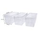 SILVERCREST® Kühlschrank Organizer mit Deckel, 3er Set - B-Ware Transportschaden Kosmetisch