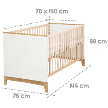 roba Kombi-Kinderbett Finn, 70 x 140 cm - B-Ware sehr gut