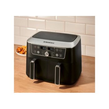 SILVERCREST® Doppelzonen-Heißluftfritteuse - B-Ware sehr gut