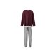 esmara® Herren-Pyjama-Set, L 52/54, rot/grau - B-Ware neuwertig