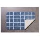LIVARNO home Badezimmergarnitur-Set, 2-teilig (Teppich/ mit WC-Ausschnitt, Blau/Weiß) - B-Ware neuwertig